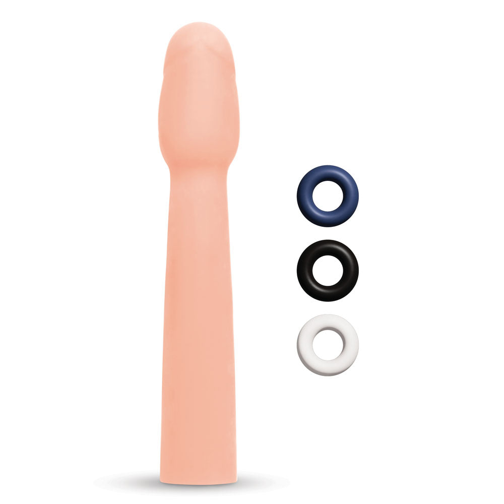 Size Up Realistic 2 Inch Penis Extender - Flesh 5 cm (2'') Penis Extension Sleeve Xgen Products