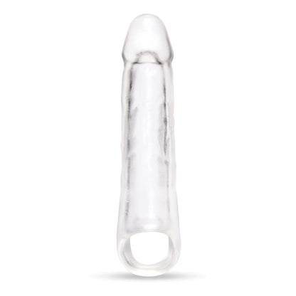Size Up 3 Inch See-Thru Penis Extender with Ball Loop - Clear 7.6 cm (3'') Penis Extension Sleeve Xgen Products