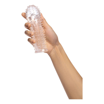 Size Up 1.5 Inch See-Thru Stretch Penis Extender - Clear 3.8 cm (1.5'') Penis Extension Sleeve Xgen Products