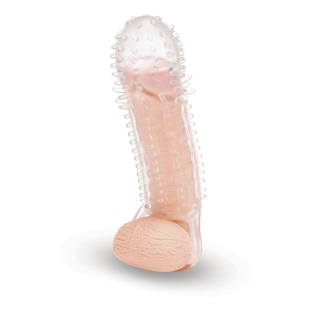 Size Up 1.5 Inch See-Thru Stretch Penis Extender - Clear 3.8 cm (1.5'') Penis Extension Sleeve Xgen Products