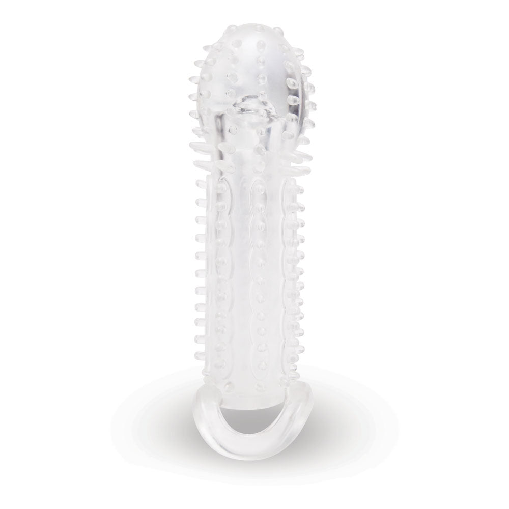 Size Up 1.5 Inch See-Thru Stretch Penis Extender - Clear 3.8 cm (1.5'') Penis Extension Sleeve Xgen Products