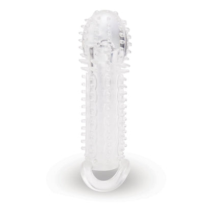 Size Up 1.5 Inch See-Thru Stretch Penis Extender - Clear 3.8 cm (1.5'') Penis Extension Sleeve Xgen Products