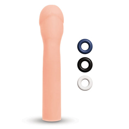 Size Up Realistic 3'' Penis Extender - Flesh 7.6 cm (3'') Penis Extension Sleeve Xgen Products