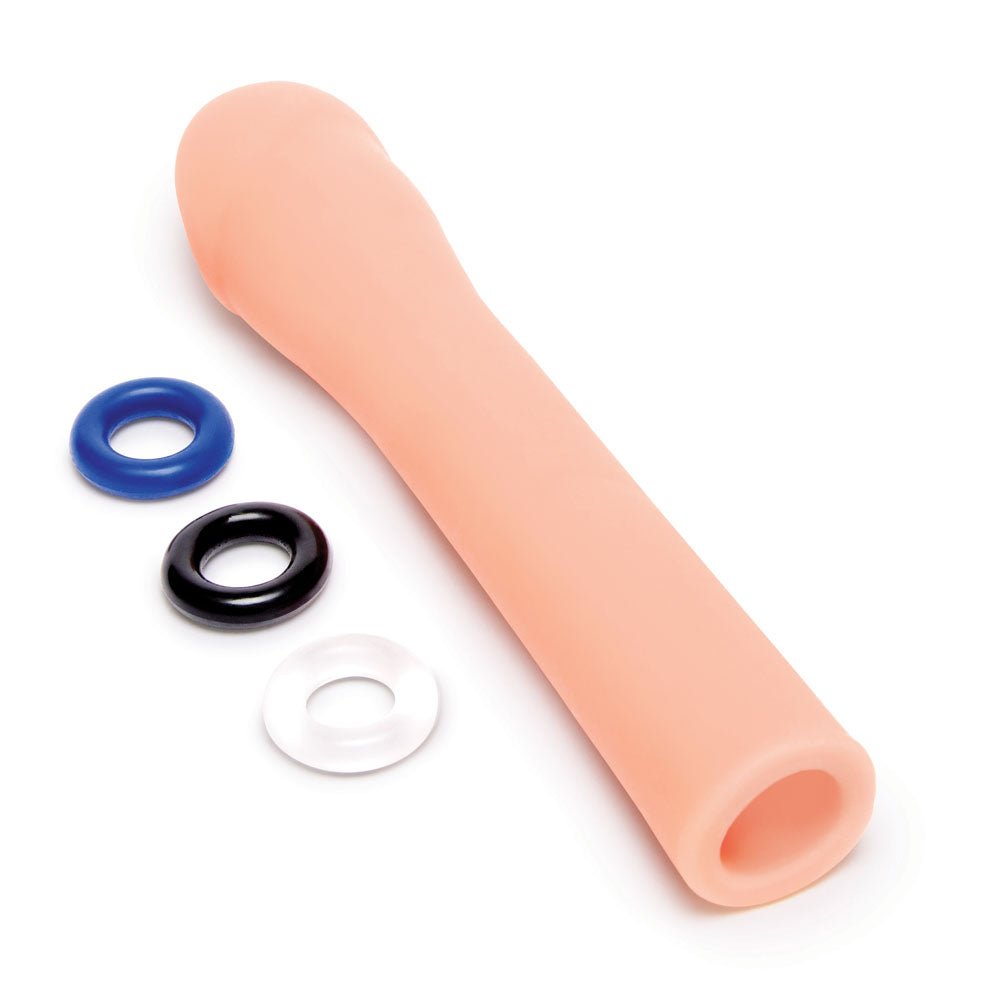 Size Up Realistic 3'' Penis Extender - Flesh 7.6 cm (3'') Penis Extension Sleeve Xgen Products