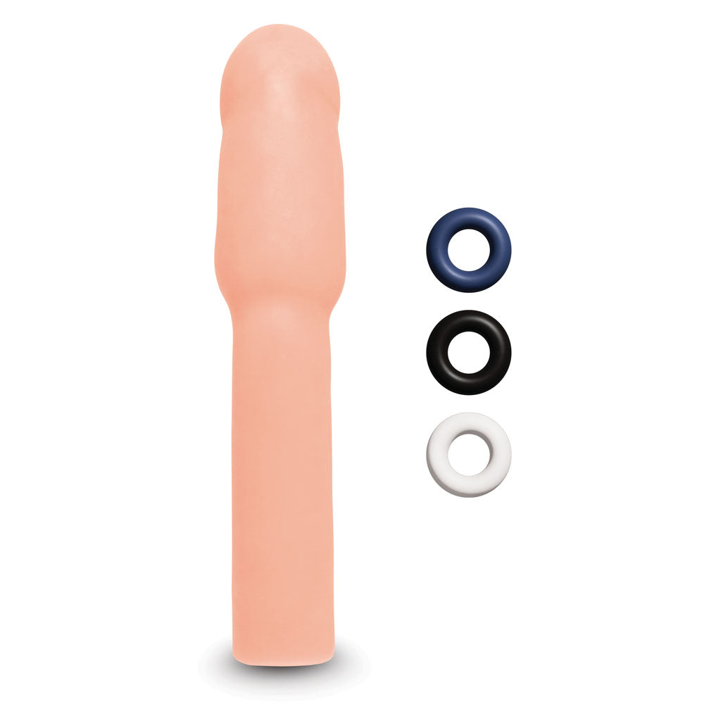 Size Up Realistic 4 Inch Penis Extender - Flesh 10.1 cm (4'') Penis Extension Sleeve Xgen Products