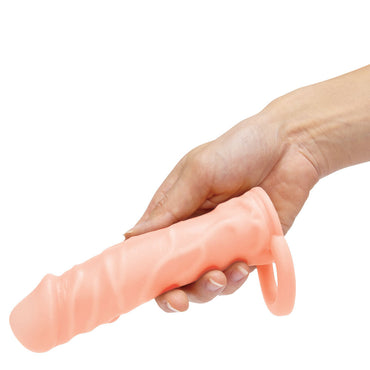 Size Up Realistic 1 Inch Penis Extender - Flesh - Flesh 2.5 cm (1'') Penis Extension Sleeve Xgen Products