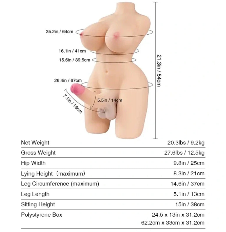 Tantaly SARINA Trans Body Sex Doll - Club X