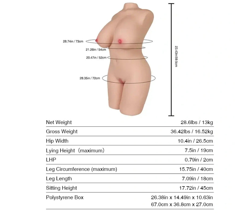 Tantaly DONNA Body Sex Doll - FAIR - Club X