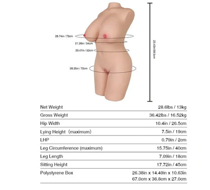 Tantaly DONNA Body Sex Doll - FAIR - Club X