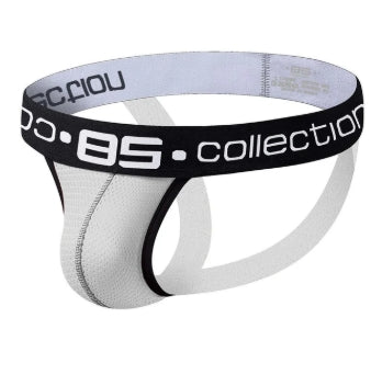Club Jox 85 Collection Perforated Pouch White L Jockstrap - Club X