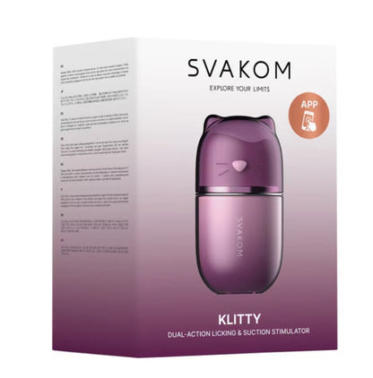 Klitty Dual-Action Licking & Suction Stimulator Svakom