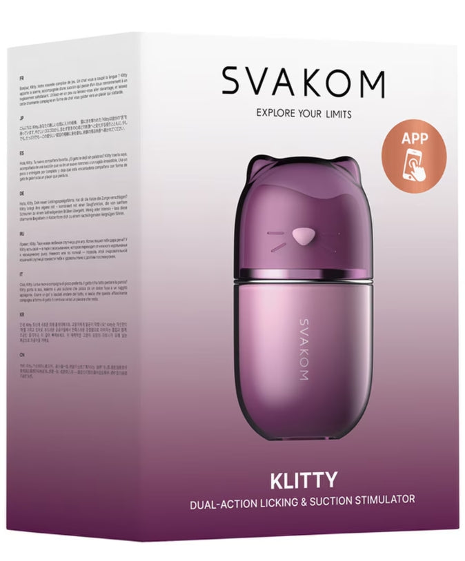 Klitty Dual-Action Licking & Suction Stimulator Svakom