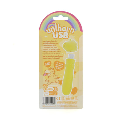 Unihorn - USB Bullet - Bean Blossom - Yellow USB Rechargeable Vibrating Bullet Creative Conceptions