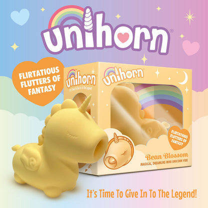 Unihorn - Bean Blossom - Yellow USB Rechargeable Flicking Stimulator CreativeC
