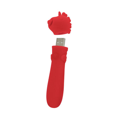 Unihorn - USB Bullet - Cupid's Beau - Red USB Rechargeable Vibrating Bullet Creative Conceptions