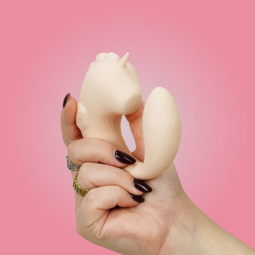 Unihorn - C Horse - Coral Throb - Coral USB Rechargeable Dual Unicorn Vibrator Creative Conceptions