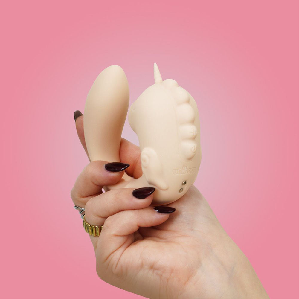 Unihorn - C Horse - Coral Throb - Coral USB Rechargeable Dual Unicorn Vibrator Creative Conceptions