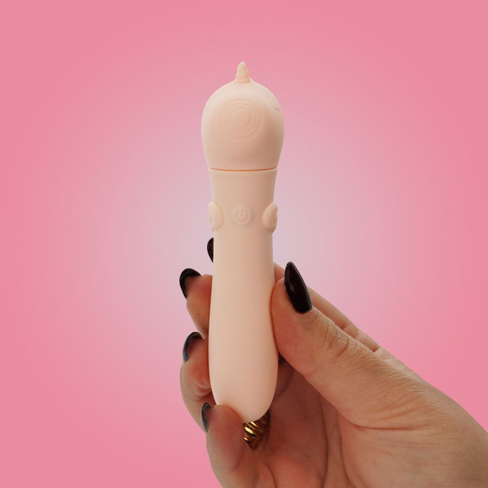 Unihorn - USB Bullet - Heart Throb - Coral USB Rechargeable Vibrating Bullet Creative Conceptions