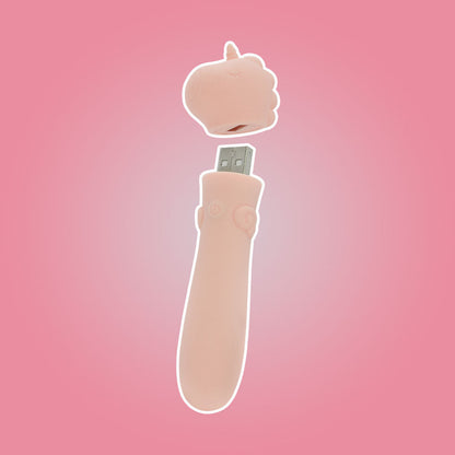 Unihorn - USB Bullet - Heart Throb - Coral USB Rechargeable Vibrating Bullet Creative Conceptions
