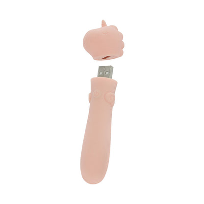 Unihorn - USB Bullet - Heart Throb - Coral USB Rechargeable Vibrating Bullet Creative Conceptions
