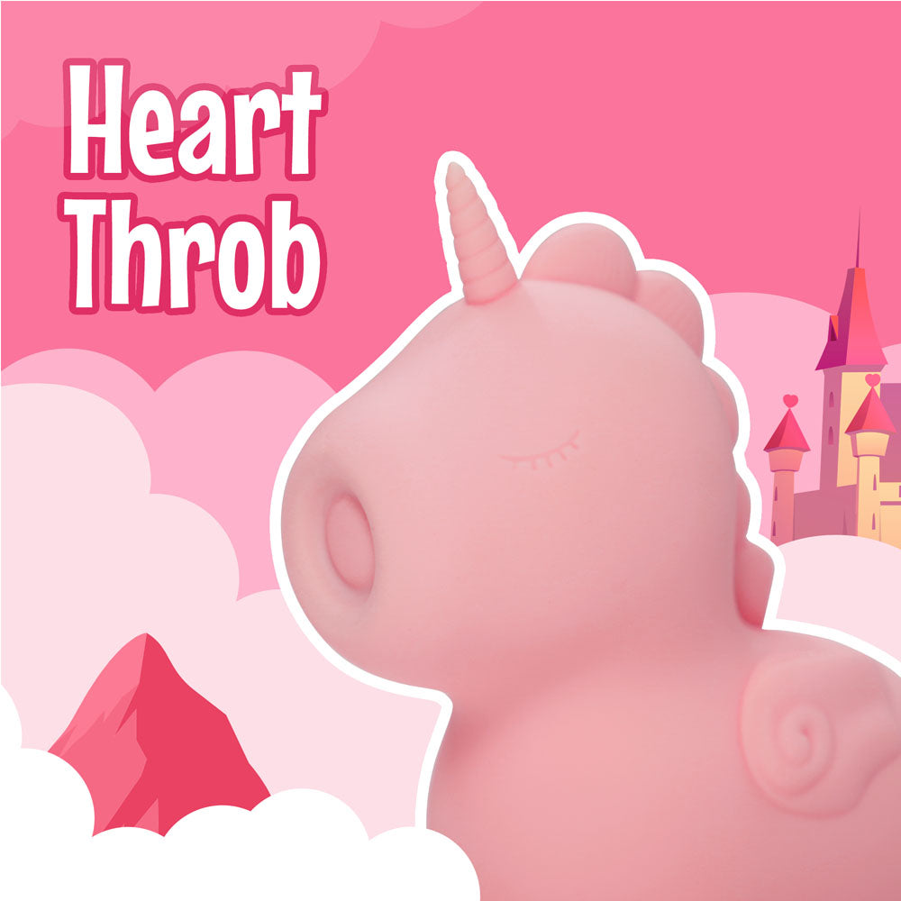 Unihorn - Heart Throb - Coral USB Rechargeable Flicking Stimulator CreativeC
