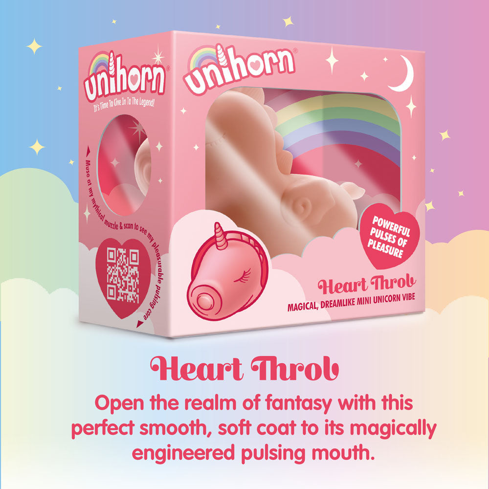 Unihorn - Heart Throb - Coral USB Rechargeable Flicking Stimulator CreativeC