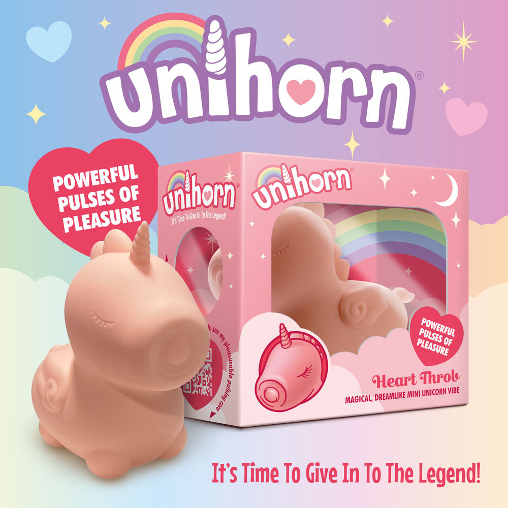 Unihorn - Heart Throb - Coral USB Rechargeable Flicking Stimulator CreativeC