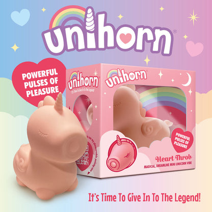 Unihorn - Heart Throb - Coral USB Rechargeable Flicking Stimulator CreativeC