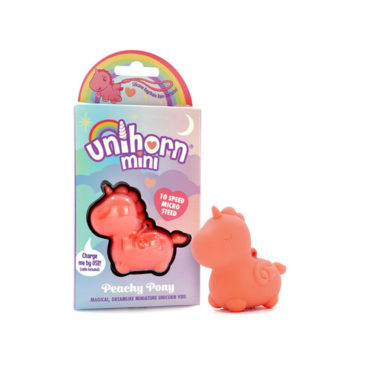 Unihorn Mini - Peachy Pony - Peach USB Rechargeable Stimulator PeachPuff - Club X