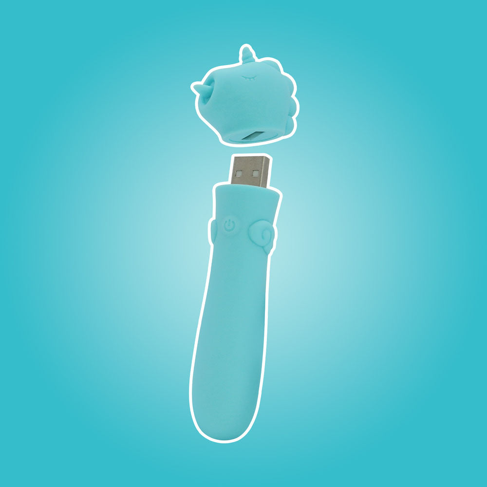 Unihorn - USB Bullet - Mount'n Peak - Teal USB Rechargeable Vibrating Bullet Creative Conceptions