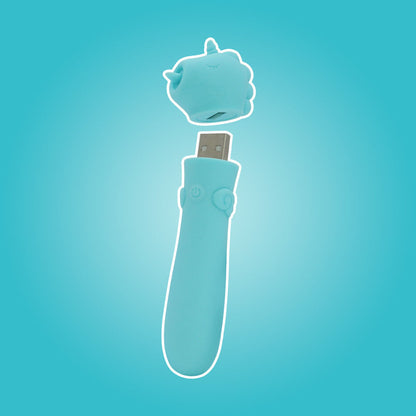 Unihorn - USB Bullet - Mount'n Peak - Teal USB Rechargeable Vibrating Bullet Creative Conceptions