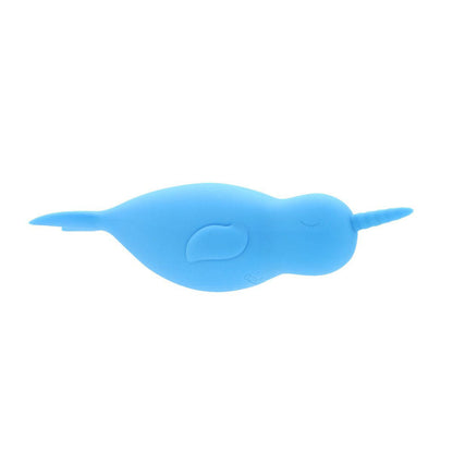 Unihorn of the Sea - Neigh Mo - The Narwhal - Blue USB Rechargeable Dual Motor Stimulator Creative Conceptions