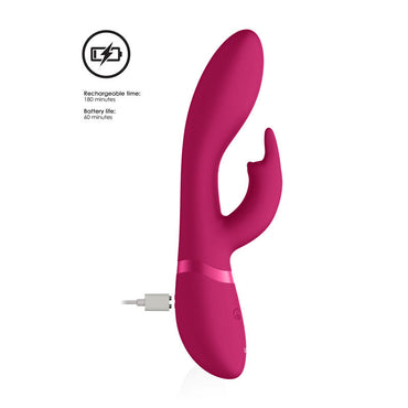 Vive Zosia - Pink 21.3 cm USB Rechargeable Rabbit Vibrator Shots Toys