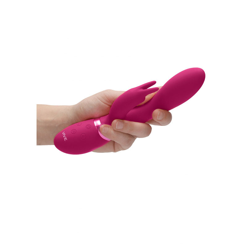 Vive Zosia - Pink 21.3 cm USB Rechargeable Rabbit Vibrator Shots Toys