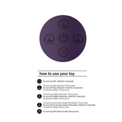 Vive Halo - Purple 24.5 cm USB Rechargeable Rabbit Vibrator Shots Toys