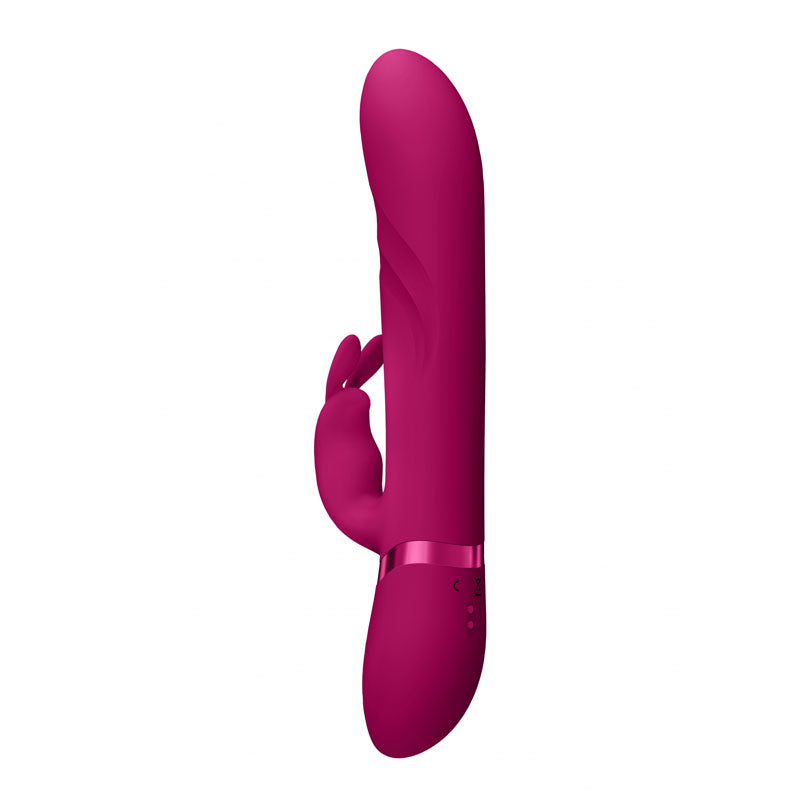 VIVE Nari - Pink - Pink 24.1 cm USB Rechargeable Rabbit Vibrator Shots Toys
