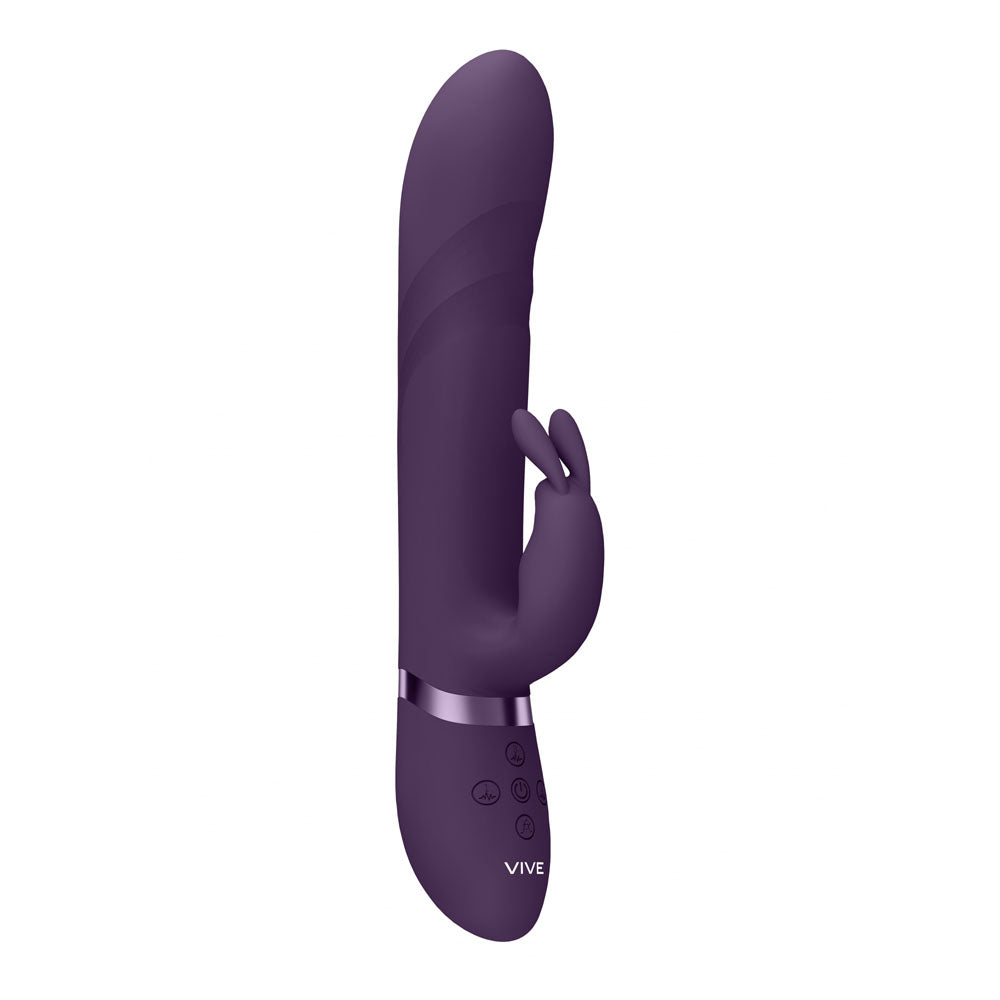VIVE Nari - Purple - Purple 24.1 cm USB Rechargeable Rabbit Vibrator Shots Toys
