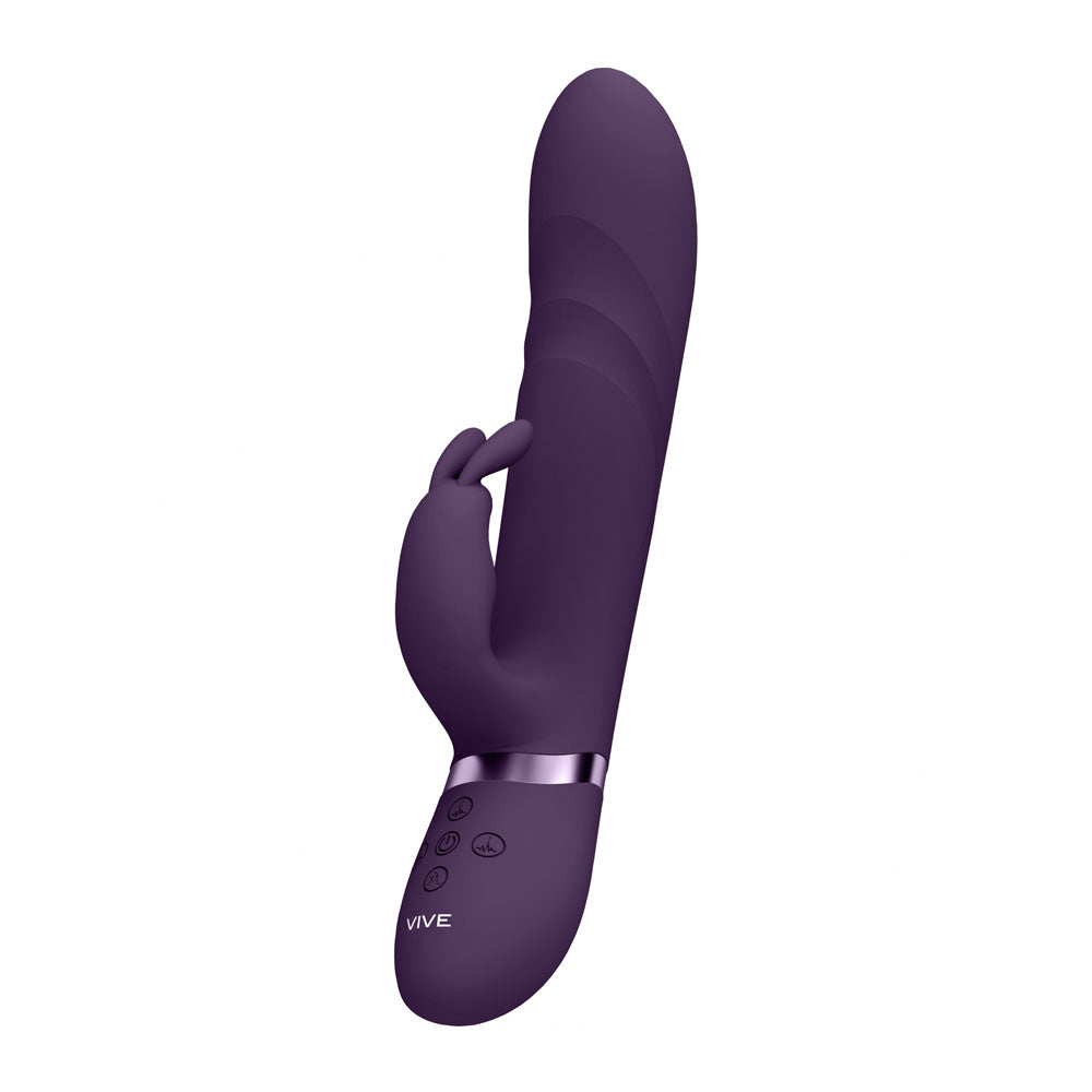 VIVE Nari - Purple - Purple 24.1 cm USB Rechargeable Rabbit Vibrator Shots Toys