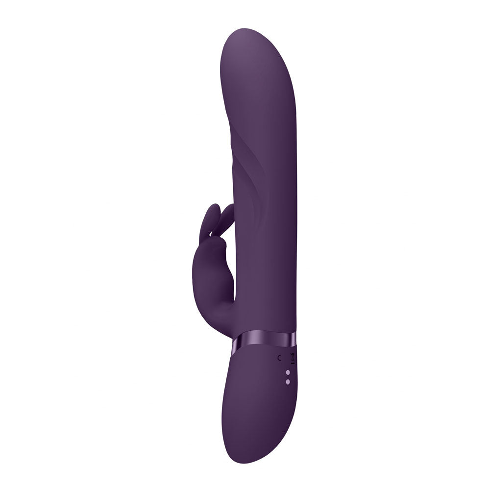 VIVE Nari - Purple - Purple 24.1 cm USB Rechargeable Rabbit Vibrator Shots Toys