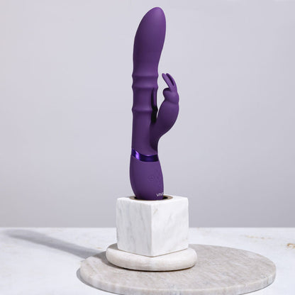 VIVE Sora - Purple - Purple 24.2 cm USB Rechargeable Rabbit Vibrator Shots Toys