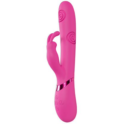 VIVE Mimi - Pink - Pink 25 cm USB Rechargeable Vibrating & Tapping Rabbit Vibrator Shots Toys