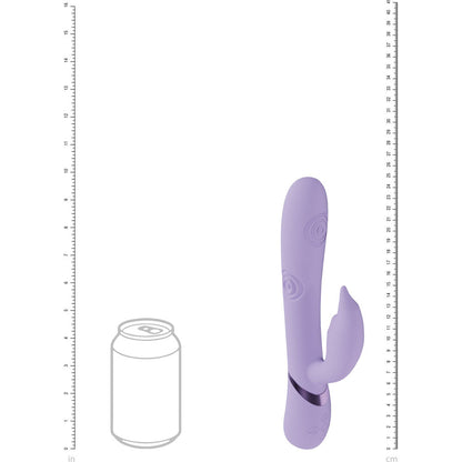 VIVE Pallina - Purple - Purple 25 cm USB Rechargeable Tapping Rabbit Vibrator Shots Toys