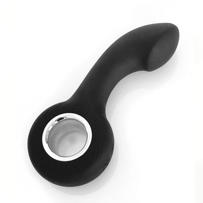VERS Rechargeable Silicone P-Spot Vibe - Black 13 cm USB Rechargeable Prostate Massager C1 Releasing