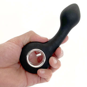VERS Rechargeable Silicone G Spot Vibe - Black 13.8 cm USB Rechargeable Vibrator C1 Releasing
