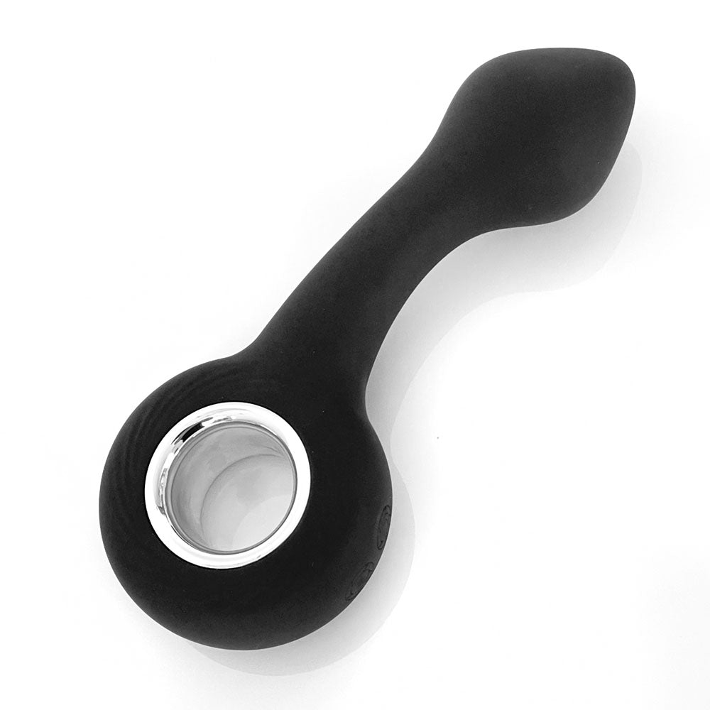 VERS Rechargeable Silicone G Spot Vibe - Black 13.8 cm USB Rechargeable Vibrator C1 Releasing