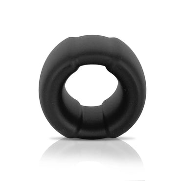 VERS Liquid Silicone Weight Steel Core Ball Stretcher - Black Ball Stretcher Ring with Steel Core C1 Releasing