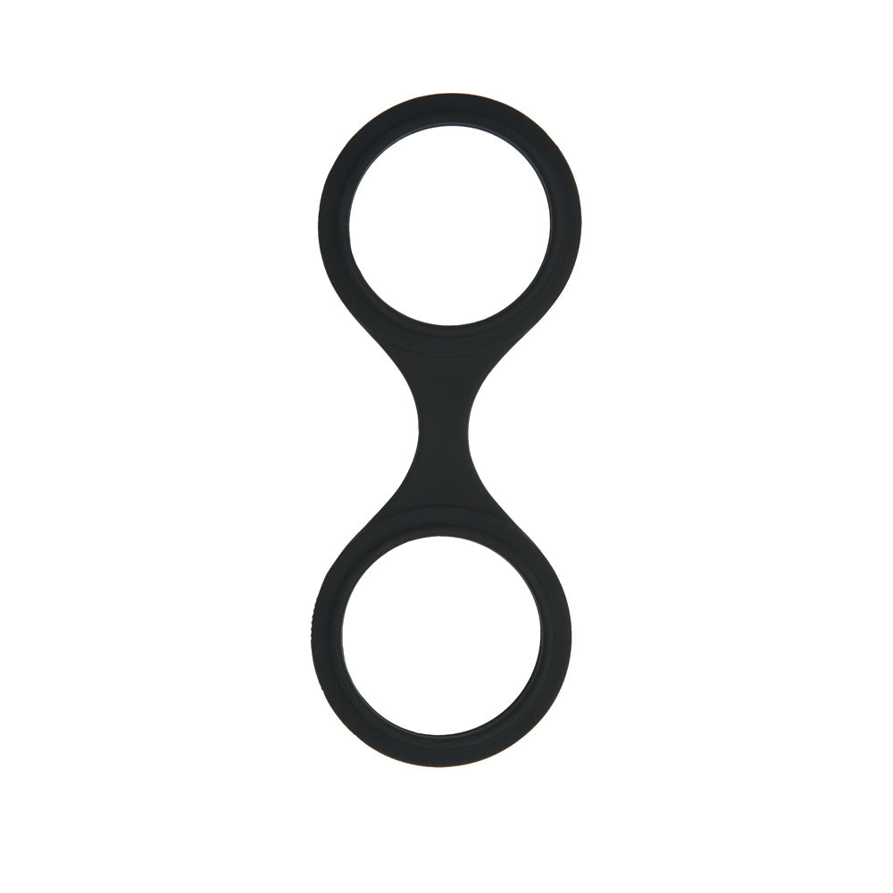 WhipSmart Silicone Wrist & Ankle Cuffs - Black - Black Restraints with Bonus Eye Mask WhipSmart