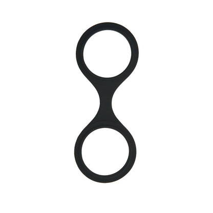 WhipSmart Silicone Wrist & Ankle Cuffs - Black - Black Restraints with Bonus Eye Mask WhipSmart