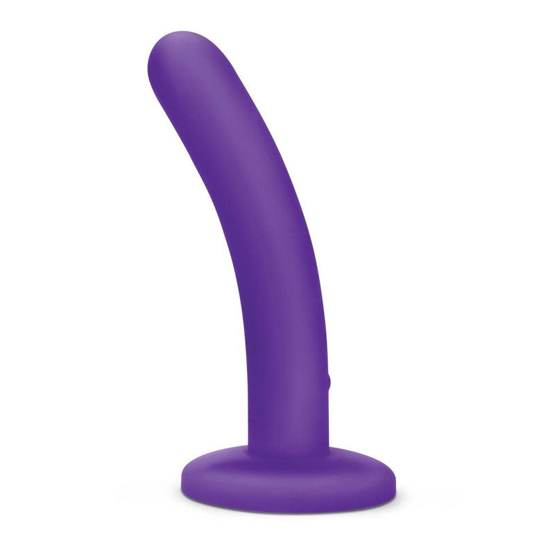 WhipSmart 5'' Slimline Rechargeable Vibrating Dildo - Purple 12.7 cm USB Rechargeable Dildo WhipSmart