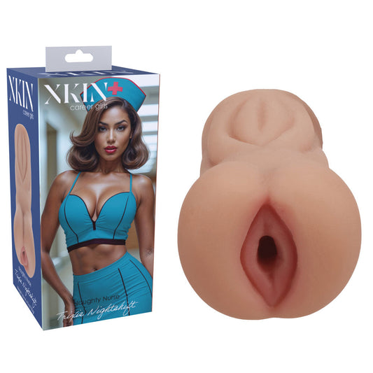XKIN Trixie Nightshift Tan 12cm vagina stroker - ClubX Australia